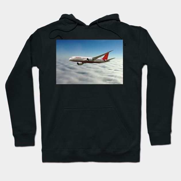 Air India Boeing 787 Dreamliner N1008S Hoodie by aviationart